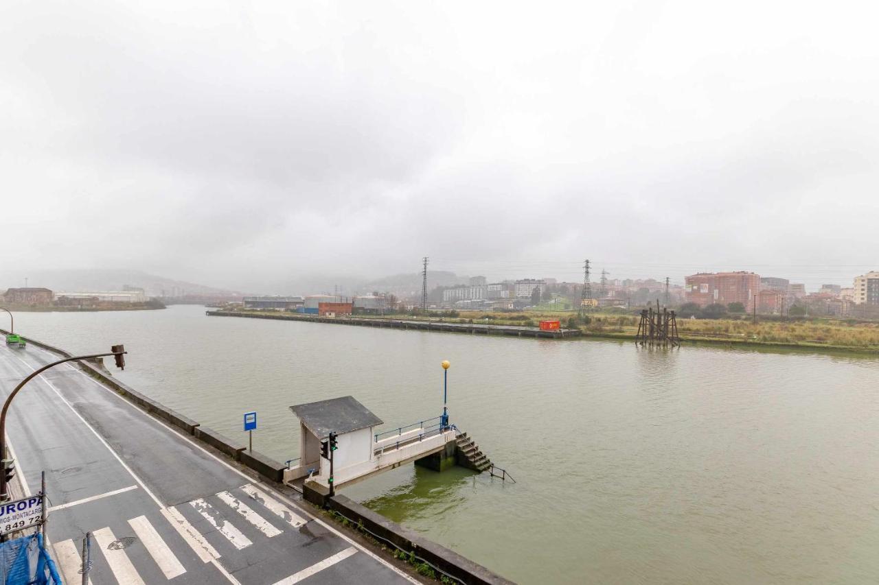 Apartamento Kuia Con Vistas Frontales A La Ria De Bilbao Cerca Del Metro Erandio Esterno foto